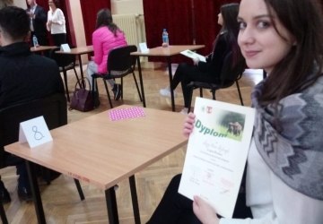 Anna Rybczyk na podium w XI Powiatowym Konkursie Ekologicznym